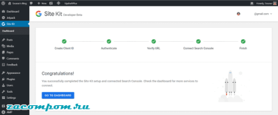 Как настроить Google Site Kit в WordPress