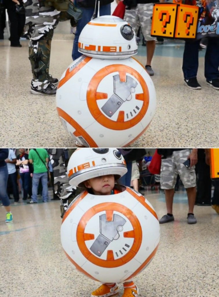 Лучший косплей дроида BB-8 из Звёздных Войн